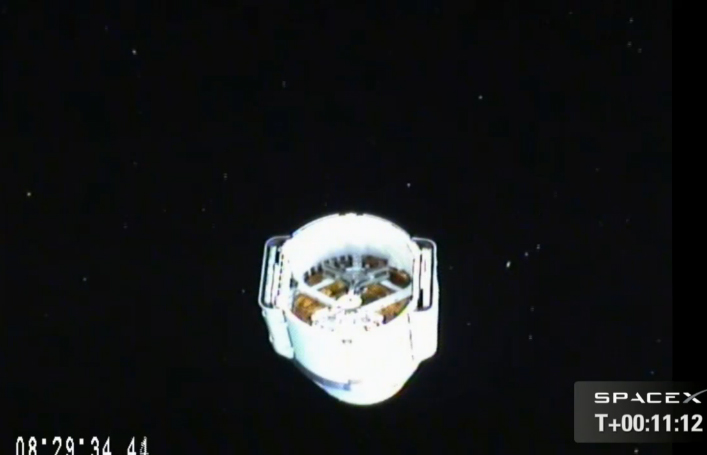 SpaceX's Dragon Space Capsule Visible in Southern Night Sky